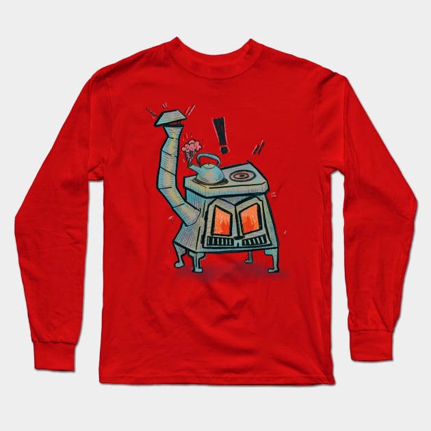 Angry oven is Angry Long Sleeve T-Shirt by omgawrsh